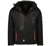 Geographical Norway Chaqueta Softshell Tambour para hombre (M, Negro/Rojo)