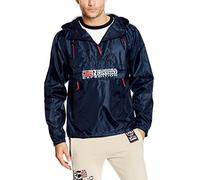 Geographical Norway Choupa, Abrigo Impermeable para Hombre, Azul (Navy), Large (Tamaño del fabricante:L)
