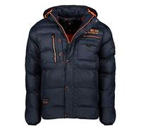 Geographical Norway Citerner Men - Abrigo cálido acolchado para hombre - Abrigo cálido forro invierno para hombre - Chaqueta cortavientos de manga larga - Relleno calidad tejido ligero (Marino, XXL)