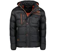 Geographical Norway Citernier Men - Chaqueta Acolchada De Otoño Invierno Para Hombre - Chaqueta Acolchada Cortavientos De Manga Larga - Rego Ide Abrigo Para Hombre (Negro 5XL)