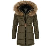 Geographical Norway Cora IMS - Chaqueta de invierno para mujer, con capucha, Beauti Kaki, L
