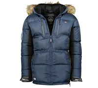Geographical Norway Danone Men - Parka Hombre Otoño Invierno - Chaqueta De Abrigo Para Hombres - Chaqueta Rompevientos De Manga Larga - Rego Ide Para Hombres (Marina L)