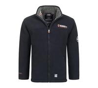 Geographical Norway Distribrands Ubolt Men - Vellón Hombres Cálidos Grueso Zip - Hombres Cálidos Invierno Sudadera Chaqueta Suave - Sudadera De Manga Larga Forrada - Ide Otoño Invierno (Marino-S)