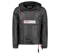 Geographical Norway downcity men Chaqueta cortavientos de exterior para hombre, Chaqueta repelente al agua de manga larga Temporada Primavera Verano Otoño Invierno (negro S)