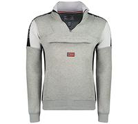 Geographical Norway Fagostino Men Sudadera con Capucha, Gris Clair, XL para Hombre