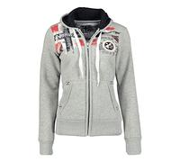 Geographical Norway FESPOTE Lady - Sudadera con Capucha para Mujer (Gris Claro, XL)