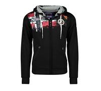 Geographical Norway Fespote Men - Sudadera Hombre Con Capucha Bolsillo Canguro Para Hombres - Jersey sudaderas Manga Larga - Ropa para Hombre Primavera Verano Otoño Invierno (Negro 3XL)