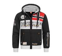 Geographical Norway Flyer - Sudadera con Capucha Y Bolsillo Canguro Hombre - Sudadera con Logo Estilo Hombres - Sudaderas Cómoda De Invierno (Negro, 3XL)