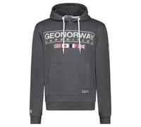 Geographical Norway Great Dark Grey DB Men 317 (WY8615H/GN-Dark Grey) Sudadera para hombre Gris Oscuro Ponerse por encima de la cabeza Deportiva Transpirable con Capucha L