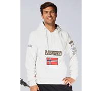 Geographical Norway Gymclass - Blanco - Sudadera Capucha Hombre talla L
