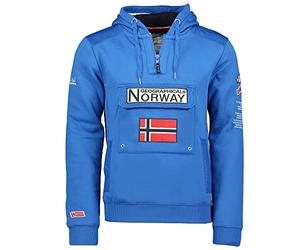 Geographical Norway Gymclass Men - Sudadera Hombre con Capucha Bolsillo Canguro para Hombres - Jersey Sudaderas Manga Larga - Ropa para Hombre Primavera Verano Otoño Invierno