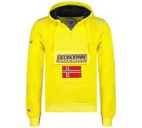 Geographical Norway Gymclass - Sudadera con Capucha para Hombre (Amarillo Fluorescente, XX_l)
