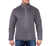Geographical Norway Herren Fleecejacke Modell 11 Dark-grey - Black S