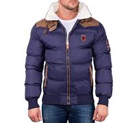 Geographical Norway Hombre Parka Abramovitch Chaqueta de Invierno Chaqueta Acolchada Marina M