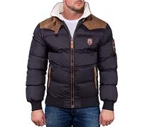 Geographical Norway Hombre Parka Abramovitch Chaqueta de Invierno Chaqueta Acolchada Negro 3XL