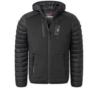 Geographical Norway IMS Production - Chaqueta acolchada de invierno para hombre, con capucha, forrada y cálida anorak, S-7XL, para el invierno, el otoño, Briw Black, S