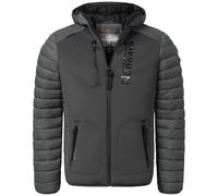 Geographical Norway IMS Production Chaqueta acolchada de invierno para hombre, estilo anorak con capucha, forrada y abrigada, para aire libre, esquí y snowboard, para invierno y otoño, tallas S-7XL, S