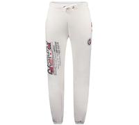 Geographical Norway Maturo Men - Chandal Hombre de Algodon - Casual Jogger Pantalones con Bolsillos - Pantalon depotivo Cómoda Y Suave - Ropa Running Otoño Invierno Primavera Verano (BLANCO M)
