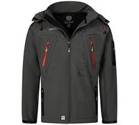 Geographical Norway Men's Softshell Function Outdoor Jacket Water Resistant in Bundle with Urbandreamz Beanie - Dark Grey TN, M