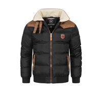 Geographical Norway Hombre Parka Abramovitch Chaqueta de Invierno Chaqueta Acolchada Negro XXL