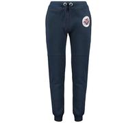Geographical Norway Mirabel Men 100 EO-PR+BS (SU1204H/GN/Black) - Pantalones de chándal para hombre, color negro, funcionales, cómodos, con puños, para entrenamiento diario, color negro, azul marino