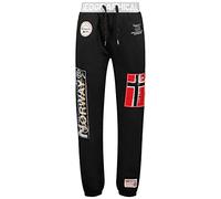 Geographical Norway Myer Men Distribrands -Pantalones Jogging Estampados Estilo Casual - Ropa Deportiva de Calidad Suave y Cómoda - Pantalones de Algodón Casual para Hombre (Negro M)