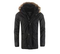 Geographical Norway Parka de hombre ABIOSAURE (Negro, XL)