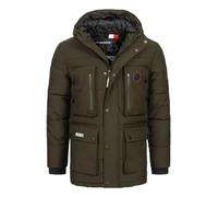 Geographical Norway - Parka negra para hombre Albert