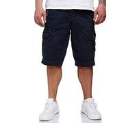 Geographical Norway Peanut Men - Bermudas casuales de algodón para hombre, cómodos, deportivos, para todas las estaciones, primavera, verano, otoño, azul marino, S