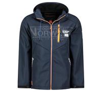 Geographical Norway RAOUL para Hombre - Chaqueta Softshell Impermeable con Capucha - Cazadora de Viento Respirable, Cómoda y Resistente, Ideal para Senderismo, Actividades al Aire Libre y Cotidiano
