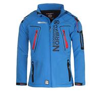 Geographical Norway River & Forrest Chaqueta de softshell para hombre, transpirable, resistente al viento, impermeable, para hombres Forrest - azul. L