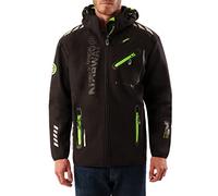 Geographical Norway ROYAUTE MEN - Chaqueta Softshell Impermeable Hombre - Capucha Transpirable Exterior - Chaqueta Cortavientos Invierno - Actividades Aire Libre ()