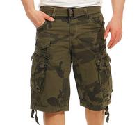 Geographical Norway Shorts Cargo Trousers Peanut Bermuda Summer Camouflage Men, Khaki, XL
