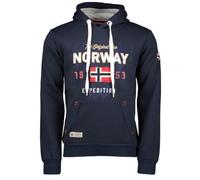 Geographical Norway- Sudadera con Capucha de Hombre de Manga Larga Guitre Azul Marino Talla S