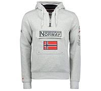 Geographical Norway - Sudadera DE Hombre GYMCLASS Gris Claro XXL