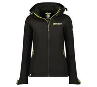 Geographical Norway takei lady Chaqueta Softshell impermeable con capucha para exteriores para mujer, Chaqueta resistente al viento, Senderismo Esquí Otoño Invierno Primavera (Negro M)