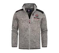 Geographical Norway Tavid Hombres - Hombres polar con cremallera - hombres cálidos invierno Sudadera Chaqueta suave - Suave forro de sudor de manga larga (Gris_claro L)