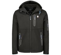 Geographical Norway Taxillusama Men - Chaqueta Softshell con capucha para hombre impermeable - Abrigo exterior - Chaqueta táctica resistente - Randonnee Ski Otoño Invierno Primavera (negro XXL), Negro