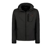 Geographical Norway texshell men Chaqueta Softshell con Capucha para Hombre Impermeable, Resistente al Viento Táctica, Senderismo Esquí Otoño Invierno Primavera (Gris Oscuro M)