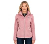 Geographical Norway Ticarina Lady forro polar mujer cálido cuello alto bolsillos cremallera laterales parche pecho estilo outdoor invierno (Rosa claro L)