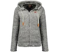 Geographical Norway Trigo Lady - Chaqueta Para Mujer Con Cremallera - Ropa Otoño Invierno Primavera Caliente - Suéter Deporte y Trabajo De Manga Larga De Piel Suave Aire Libre (Gris Oscuro XL)