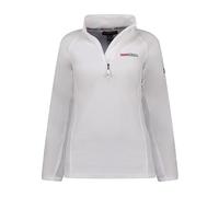 Geographical Norway Tug Lady Hz - Chaqueta Forro Polar Mujer Cremallera Otoño Invierno Primavera Ciente - Suéter Mujeres De Manga Larga De Piel Suave Aire Libre (Blanco S)