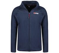 Geographical Norway Tug Men Full Zip - Jersey Hombre Polar Forro Cálido Cremlera Otoño Invierno Primavera - Chaqueta De Piel Manga Larga Suave Comodidad (Marino XXL)