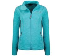 Geographical Norway tyrell lady Mujer Forro Polar Fino Cálido Cierre de Cremallera, Otoño Invierno Primavera Cálida, Manga Larga Ropa Jersey Piel Suave Confort (Turquesa XXL)