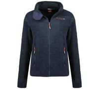 Geographical Norway tyrell lady Warm Mujer Polar Fino Cierre Cremallera, Chaqueta Otoño Invierno Primavera Warm Mujer, Manga Larga Ropa Suave Confort Jersey de Piel (Azul Marino L)