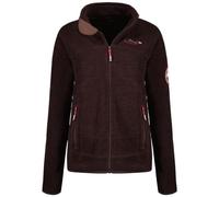 Geographical Norway tyrell lady Warm Mujer Polar Fino Cierre de Cremallera, Chaqueta Otoño Invierno Primavera Warm Mujer, Manga Larga Ropa Suave Confort Suéter de Piel (Marrón XL)