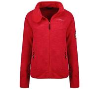 Geographical Norway tyrell lady Warm Mujer Polar Fino Cierre de Cremallera, Chaqueta Otoño Invierno Primavera Warm Mujer, Manga Larga Ropa Suave Confort Suéter de Piel (Rojo L)
