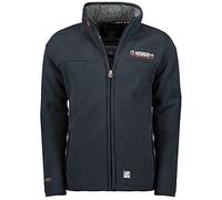 Geographical Norway Ubolt - Chaqueta de forro polar para hombre, forro polar cálido, forro de peluche, tallas S-XXL - brandiing, azul marino, S