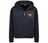 Geographical Norway Udaf Men - Chaqueta Para Hombre Con Cremallera y Bolsillos - Ropa Otoño Invierno Caliente - Suéter Deporte y Trabajo De Manga Larga Aire Libre (Azul Marino L)