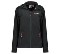 Geographical Norway Uniciaama Lady - Polar fino para mujer cálido cierre cremallera - Chaqueta otoño invierno primavera cálida para mujer - manga larga para ropa suéter de piel suave y cómoda (negro S